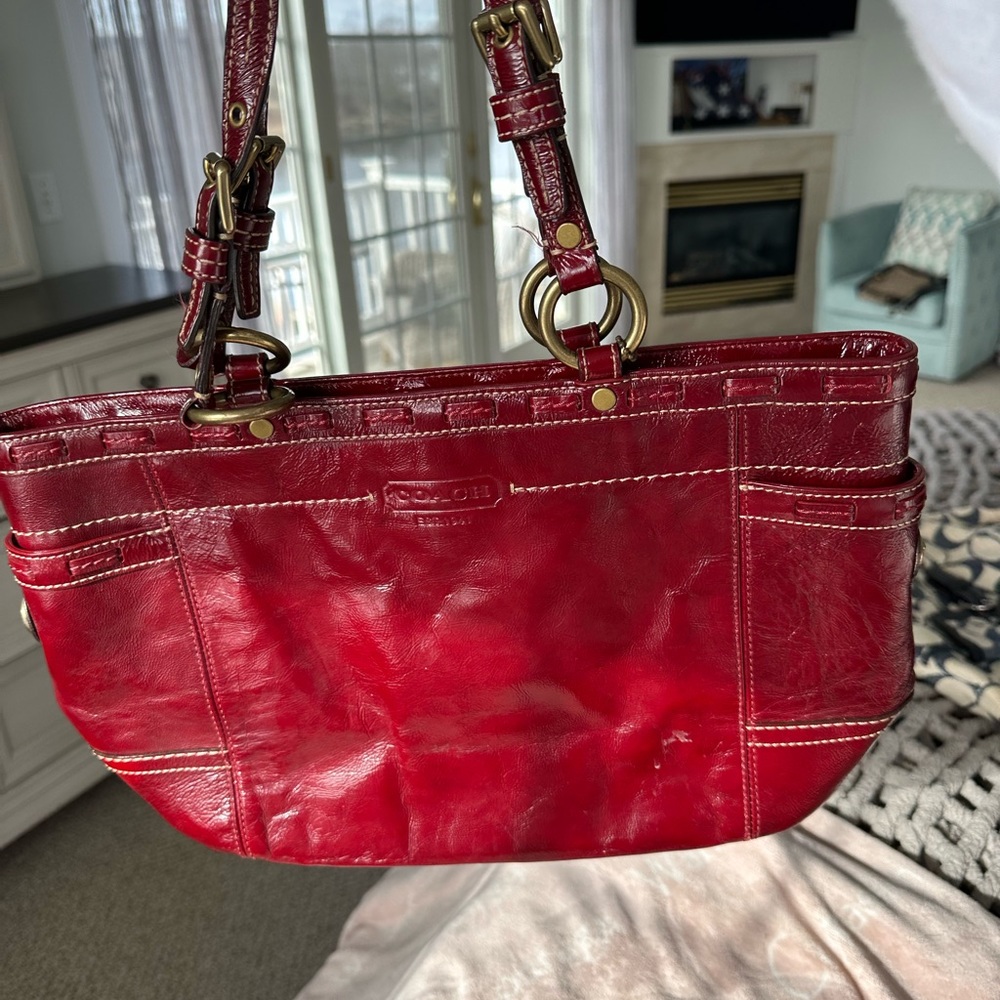 Red Coach Bag